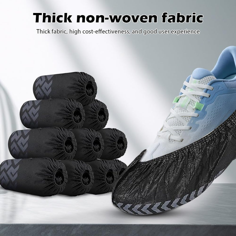 Disposable & Reusable Shoe Covers - Waterproof & Non-Slip - Overshoes for Indoor/Outdoor Use - Tear-Resistant, Breathable - Ideal for Surgical Shoes, Hotel Slippers, Guest Slippers (45 x 17 cm) 45X17CM