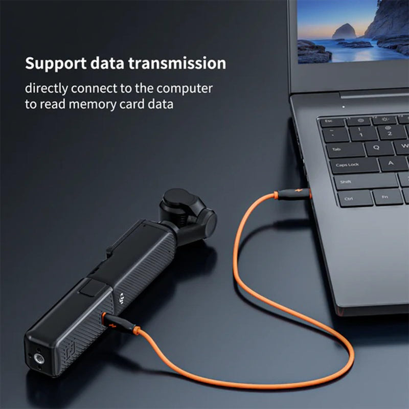 [AUSTRALIA] - Osmo Pocket 3 Battery Handle, ZGCINE PK-H01 7.7V/1600mAh Fast Charging Handle Grip Replaced for DJI Pocket 3 Battery for Xtra Muse, Reserved 1/4”Thread,Support Directly Data Transmission 