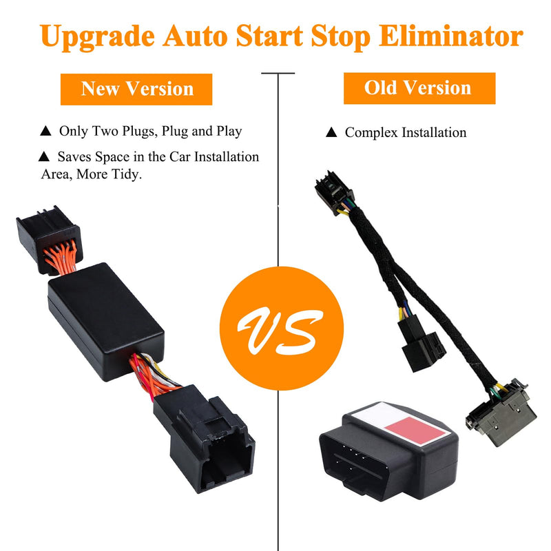Upgrade Auto Start Stop Eliminator Compatible for Jeep Wrangler JL JLU JT Gladiator Accessories 2018-2023, Car Stop Start Engine System Delete/Disable/Canceller Device Cable (Not fit 4XE)