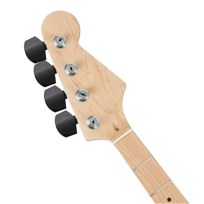 Metal Black Guitar Tuning Peg Buttons, Square Shape Tuning Key Button Heads Tuners Machine Handle for Folk Electric and Acoustic Guitar, Pack of 6