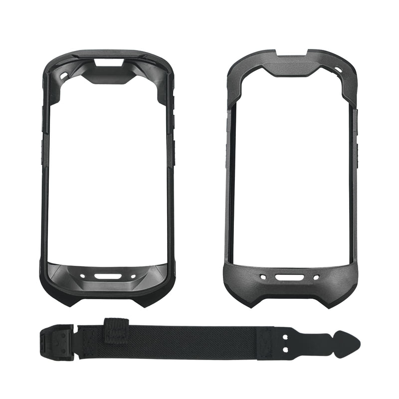 [AUSTRALIA] - Protective Cover Case Rugged Boot with Hand Strap for Zebra TC51 TC52 TC56 TC57 TC510K,Case for Handheld Barcode Touch Mobile Computer,Scanner Accessories(Black) Black 