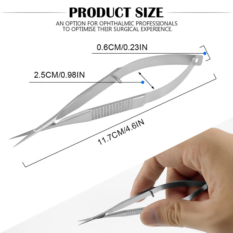 Microsurgical Scissors Unique Design Needle Holder Straight and Curved Flat Handles Suture Binding Pliers Micro Ophthalmic Surgical Instrument