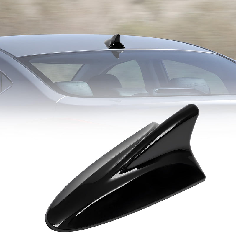 Shark Fin Antenna Cover Compatible with for Elantra Sedan MD 2011-2016,for Hyundai Sonata Sedan YF 2009-2014 w/GPS,for Genesis Sedan BH 2008-2013,96210,962103Q800,962103X100NKA (Glossy Black) Glossy Black