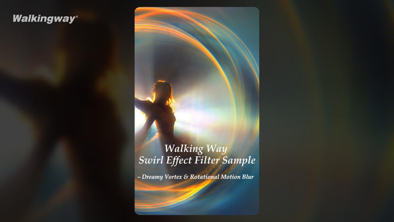 Walking Way Vortex Lens Filter 67mm Creates Circular Halo Effect