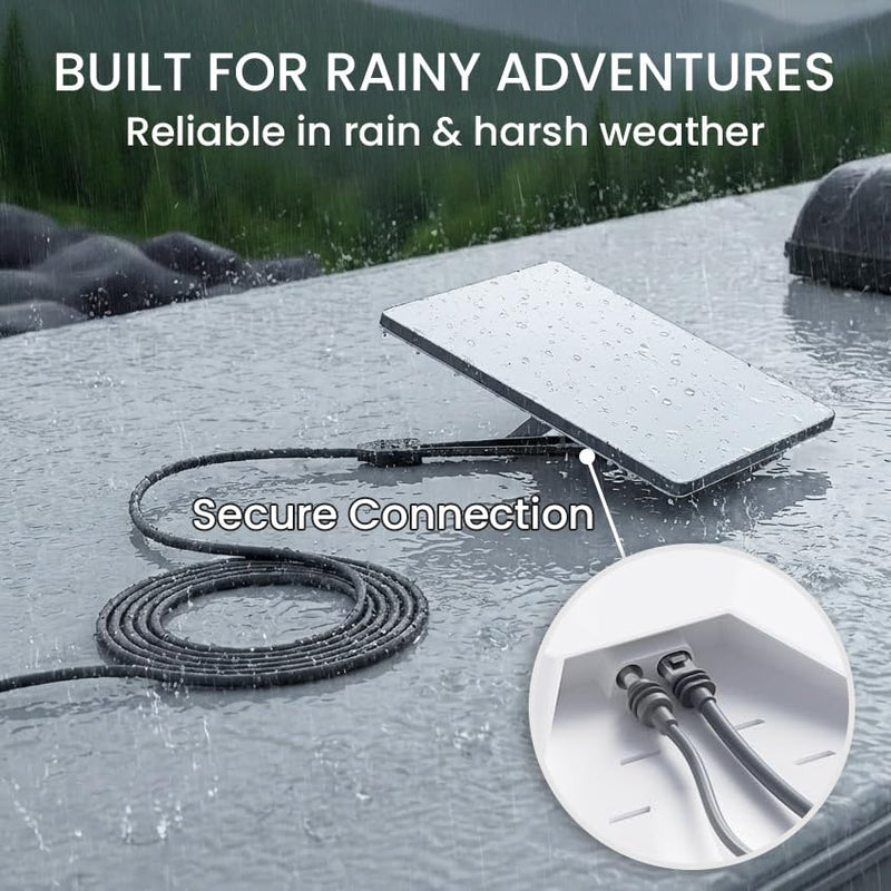 32FT/10M Starlink Mini Ethernet Cable, 2-in-1 Integrated DC Power and Gigabit Data Replacement Cord, Heavy-Duty Waterproof Starlink Mini Accessories for RV, Marine, Camping 32FT/10M