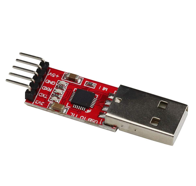 VKLSVAN 2PCS CP2102 Serial Module USB to TTL Converter Adapter UART Downloader 3.3V/5V with Jumper Wires