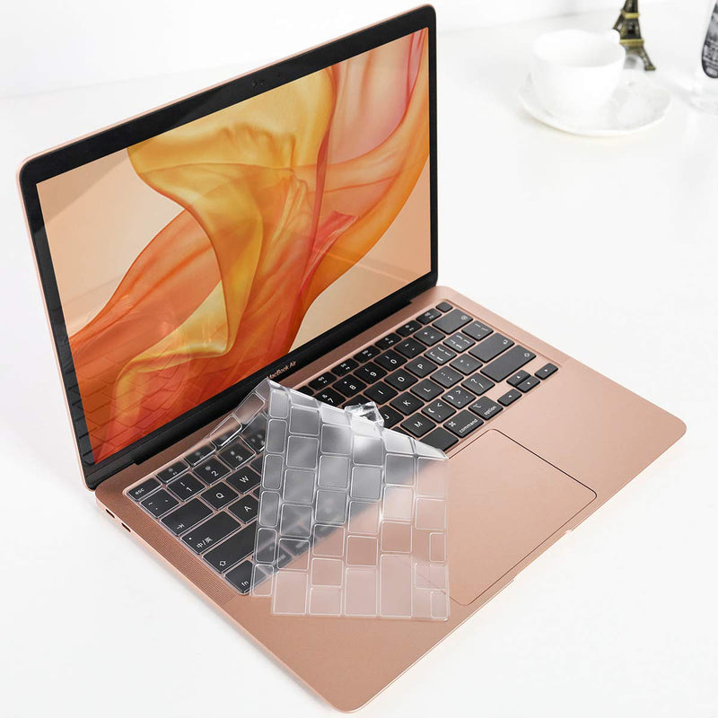 CaseBuy Premium Ultra Thin Keyboard Cover for Newest MacBook Air 13 inch 2020 Release Model A2179 A2337 M1 Chip, MacBook Air 13 inch Accessories, 13" MacBook Air Soft-Touch TPU Protective Skin