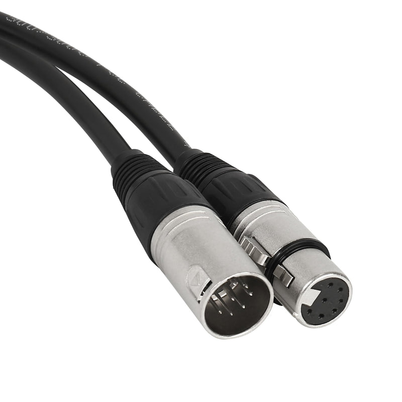 7 Pin XLR Male to Female Cable, 9.84FT Balanced Audio Extension Cord, Straight Plug XLR Connector for Sound Equipment, Mixer, Studio Recording Use 9.84 ft