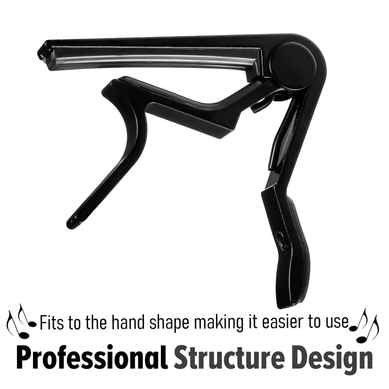 [AUSTRALIA] - 10 Pieces Guitar Clamp Capo Aluminum Metal Universal Electric Guitar Capo Clamp for Various Types Lightweight String Instrument 