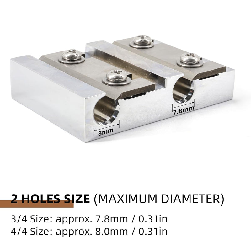 [AUSTRALIA] - Violin Peg Reels Shaver Making Tools Luthier Tools for 3/4-4/4 Size Violin (Silver) Silver 