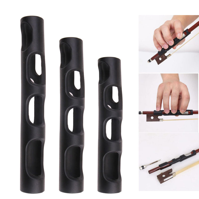 [AUSTRALIA] - 3pcs Violin Bow Holder Grip Set Hold Violin Bow Teaching Aid Accessory for Beginner Practice Learn Violin 3 Size Large, Medium and Small 