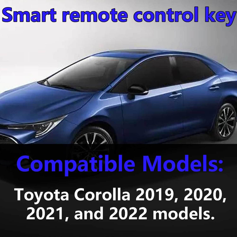 Smart Key for Toyota Corolla 2019-2022, Vehicle Proximity Smart Remote Control Key Fob Replacement for Corolla HYQ14FBN 8990H-02030 231451-2000,315MHz