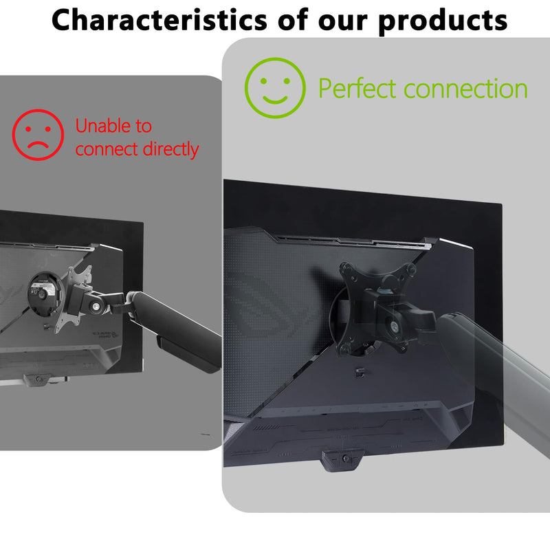 PG27AQDP VESA Adapter Compatible with ASUS ROG 27" 34" Monitor | （Fits XG27AQDMG,PG27AQDM,PG27AQDP,PG32UCDP,PG34WCDM）– 75x75 to 100x100 wall mount Bracket