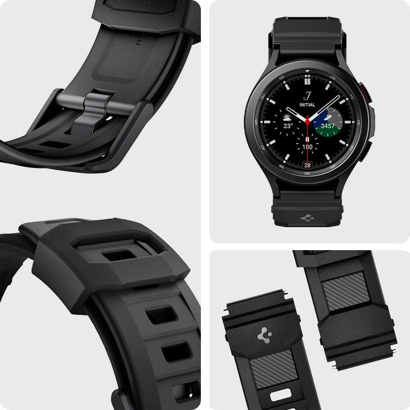 Spigen Liquid Air and Rugged Band Designed for Samsung Galaxy Watch 6 Classic 47mm - Black