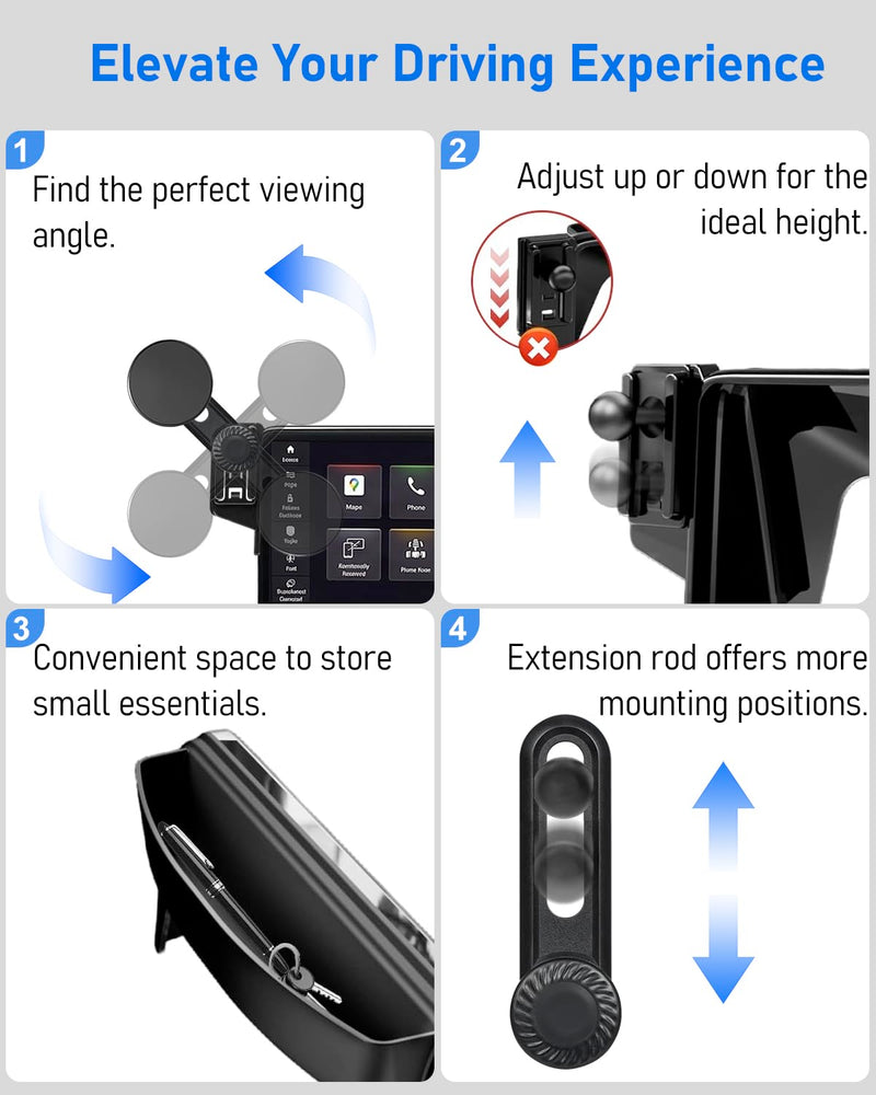 Magnetic Phone Holder for Honda Accord 11th Gen 2023-2026, Fit 12.3 Inch Center Screen, Customized Phone Mount With Strong Magnets, OEM-Style, No View Obstruction Compatible with All Smartphones for 2023-2026 Honda Accord Upgraded Magnetic