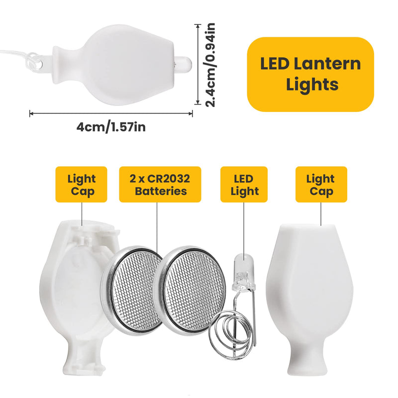 [AUSTRALIA] - Yizhet 12 LED Balloon Lights, Warm White, for Wedding, Halloween, Christmas, Party Decoration, Lanterns and Balloons 