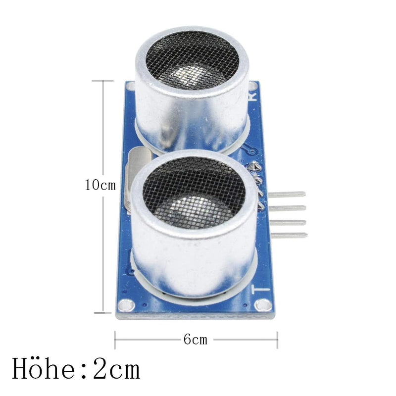 [AUSTRALIA] - Pack of 10 Ultrasonic Module Compatible with HCSR04, Ultrasonic Module Distance Sensor, Supports 3.3-5 V 