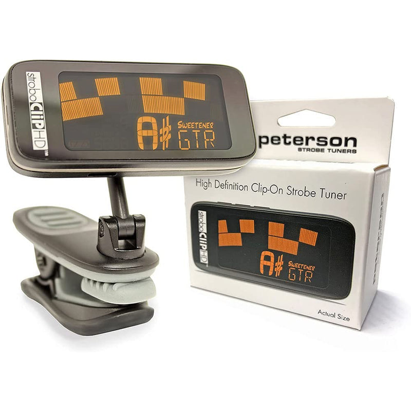 Peterson StroboClip HD Clip-On Tuner Bundle with Peterson 171527 Protective CaseQ
