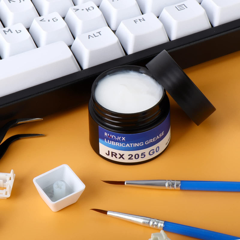 RUNJRX Keyboard Lube Kit JRX 205G0 0.53oz/15g,Keyboard Switch Pad for PCB,Switch Film for MX Kailh Gateron Switch,Keyboard Tools with Keycap Puller Tools kit-4