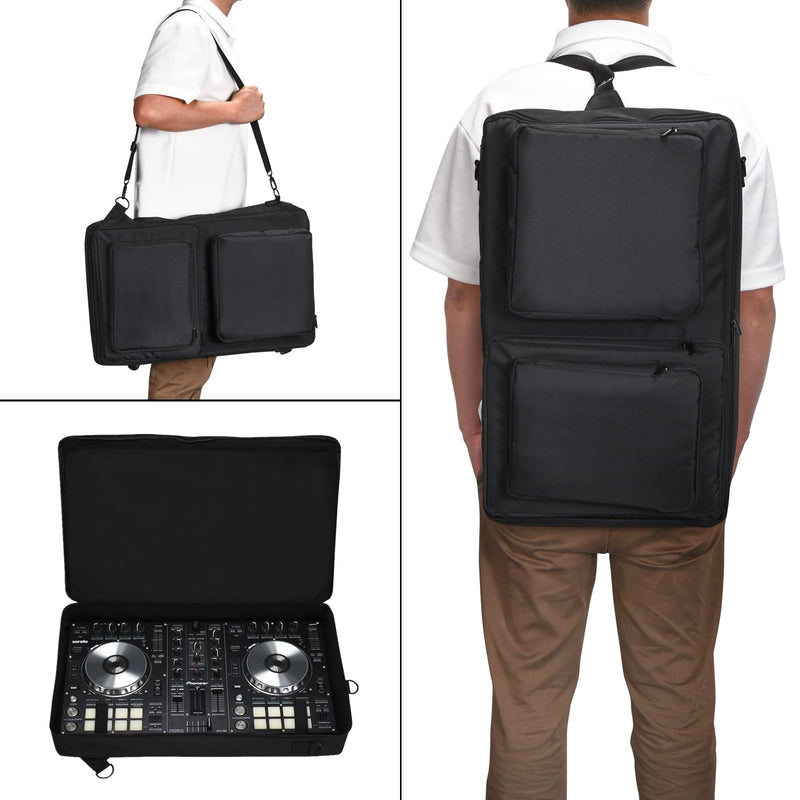 Storage bag case is suitable for Pioneer DDJ-SR 2/SR, Native Instruments Traktor Kontrol S4 Mk3,Portable adjustable shoulder strap large capacity (DDJ-SR 2)