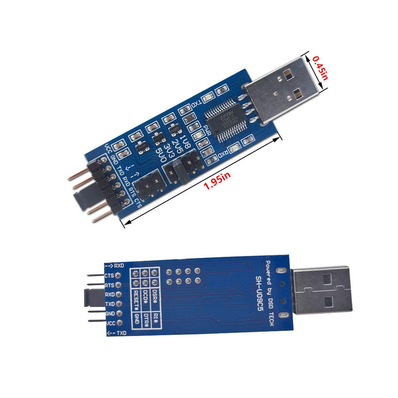 DSD TECH SH-U09C5 USB to TTL UART Converter Cable with FTDI Chip Support 5V 3.3V 2.5V 1.8V TTL