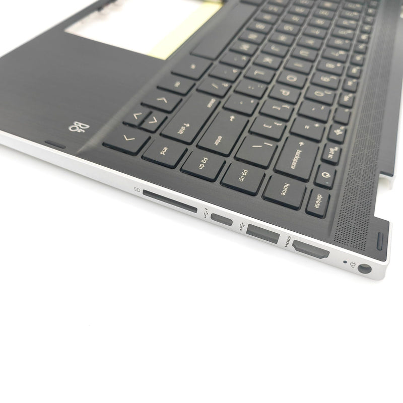 Palmrest with Keyboard for HP Pavilion x360 14-DW 14T-DW | Upper Case Top Cover Replacement,Keyboard Assembly,Gray,P/N L96526-001/L96524-001/6070B1744903
