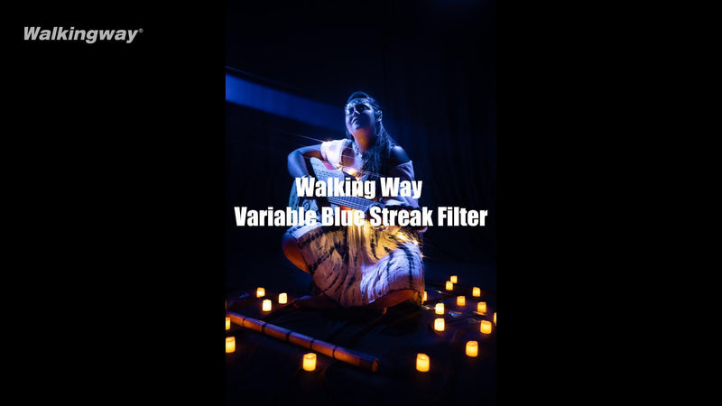 Walking Way 82mm Variable Blue Streak Filter, Rotating Cinematic Flare