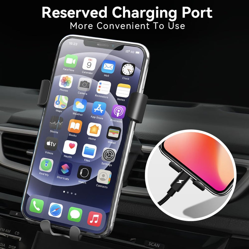 Car Phone Holder Stand Fit for Nissan Rogue 14-20 Adjustable for Air Vent Car Phone Mount Compatible with All Most 4.7 Inches-6.7 Inches Phones