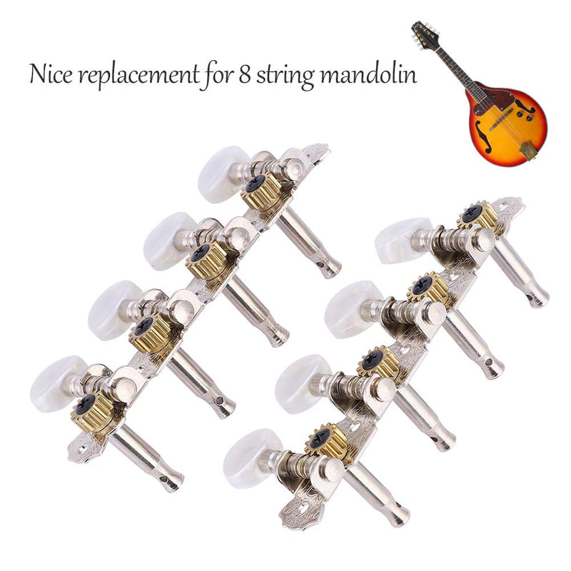 Mandolin Tuning Pegs 4L4R Acrylic Vintage Keystone Tuning Keys Machine Head 4L 4R Guitar Accessory Parts Tuners Set Replacements for 8 String