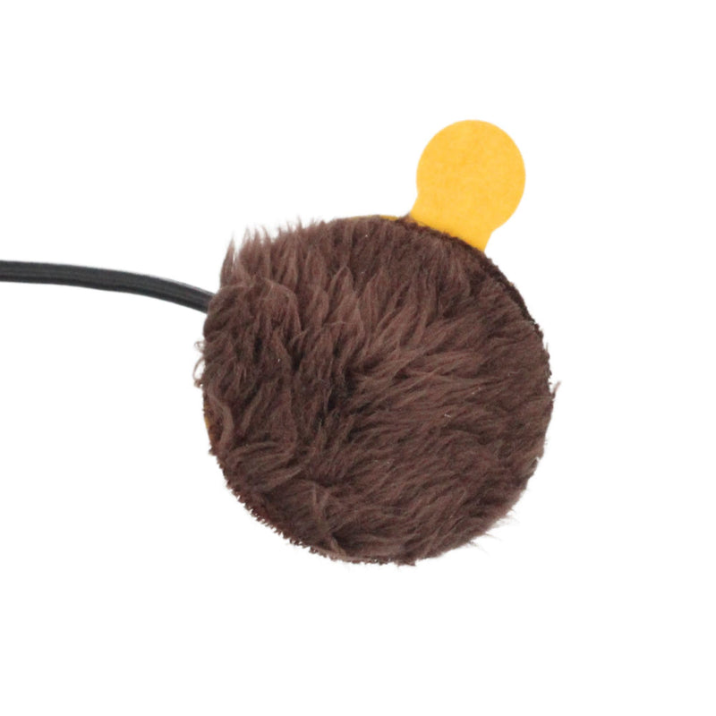 URSA Plush Circles - 5mm length short fur LAV covers. Reusable & Super Soft. 25mm Diameter (100x Circles, Brown) 100x Circles