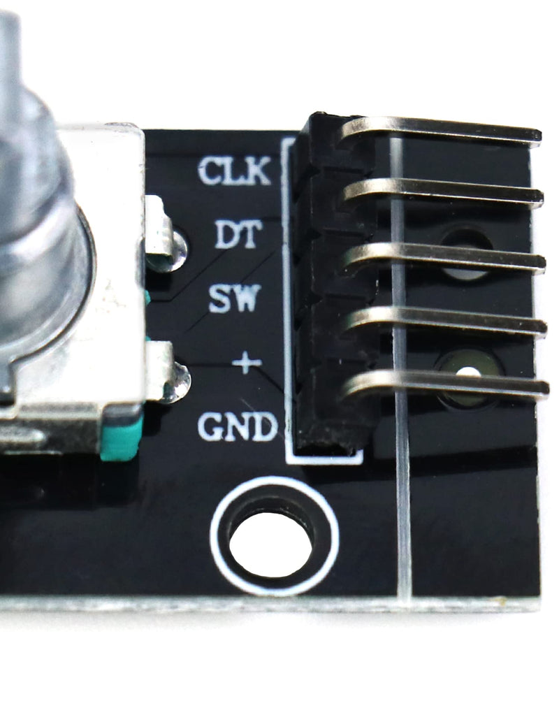 [AUSTRALIA] - QWORK 5pcs KY-040 Rotary Encoder Module 360 Degree Rotary Angle Encoders with Push Button for Arduino 