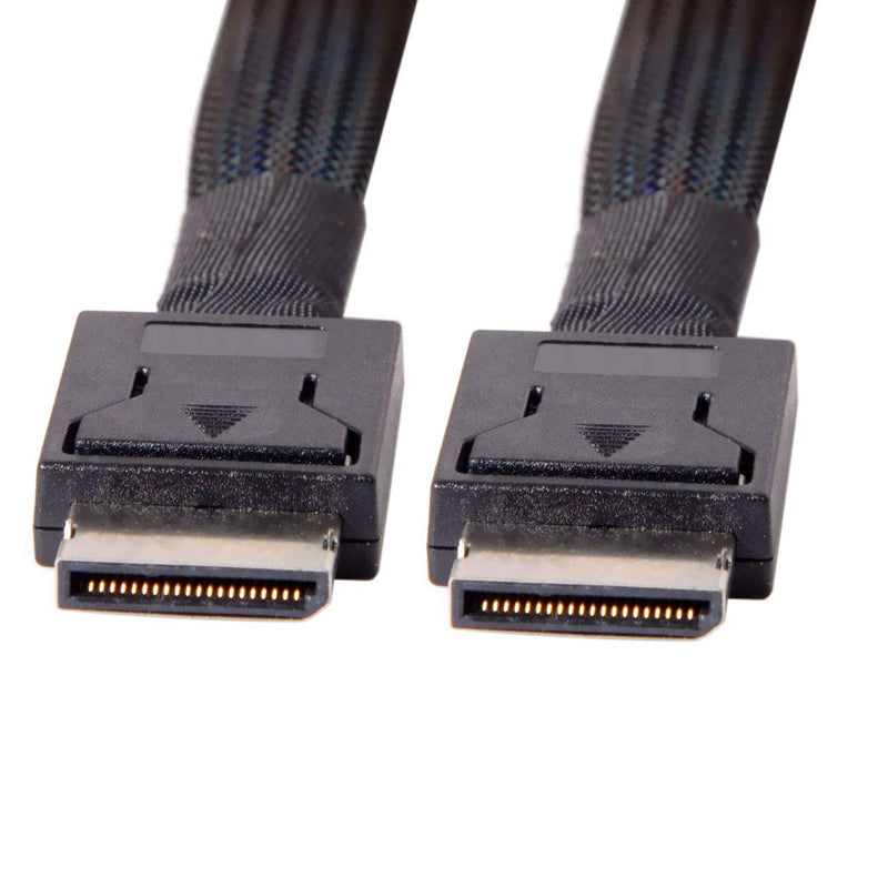 CY Cable OcuLink PCIe PCI-Express SFF-8611 4i to OcuLink SFF-8611 SSD Data Active Cable 50cm Oculink SFF-8611 to SFF-8611