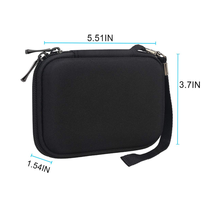 Lacdo Hard Carrying Case for Samsung T7 Shield / T7 / T7 Touch Portable Solid State Drives 500GB 1TB 2TB USB 3.2 External SSD Hard EVA Shockproof Storage Travel Bag, Black