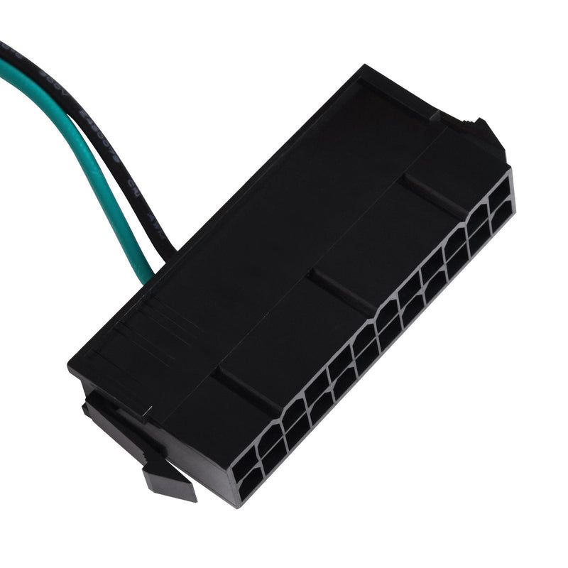 Silverstone SST-PP10 - Power Supply Adapter Cable, Dual 24-pin Socket + Single 24-pin Plug, for The Operation of Two Power Supplies