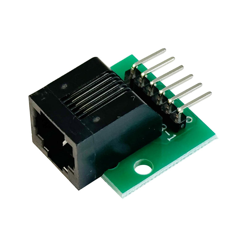 PENGLIN RJ11 Socket with Circuit Board, RJ11 6P6C Breakout Board with Pin, RJ11 6-pin Telephone Socket Adapter, Pack of 2