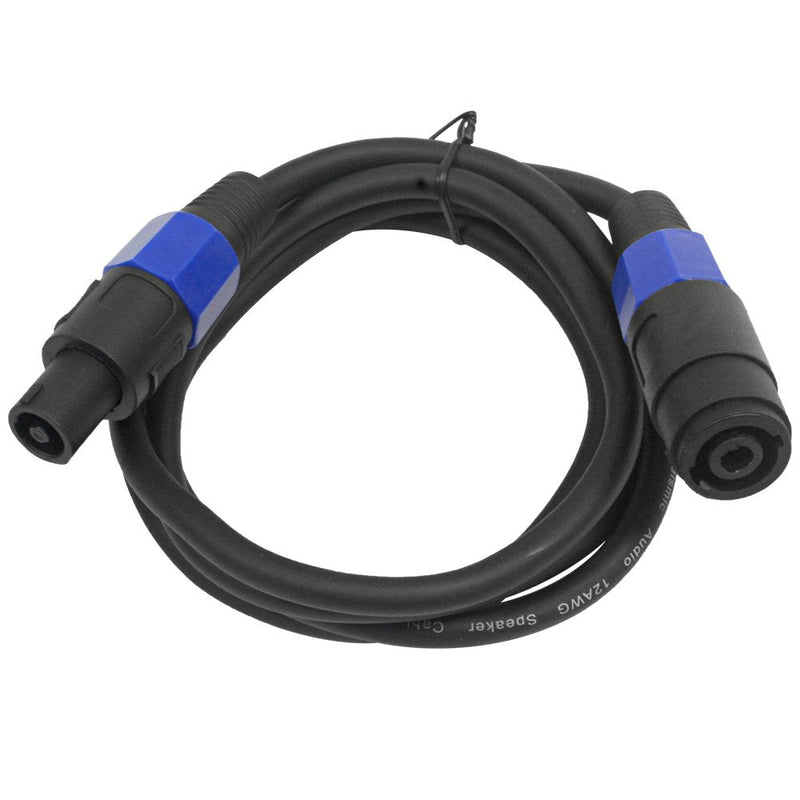Seismic Audio - SPXC-6-2Pack - Pair of 6 Foot Professional Speakon Extension Cables - Speakon Male to Speakon Female - 12AWG 2 Conductor Speakon Extension Cables 6 Feet - 2 Pack