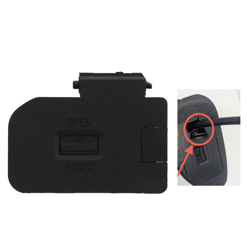 Battery Door Cover for ILCE 7M4 A7R4 A7S3 FX3 A9M2 Camera, Battery Door Chamber Cover Lid Parts, Professional Digital Camera Repair Parts Battery Door with Movable Socket