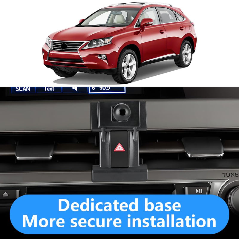 Car Phone Holder for Lexus RX 2010 2011 2012 2013 2014 2015 RX350 RX450h Auto Interior Accessories Best Cell Phones Mount Cellphone Mobile Cradle Charging Navigation Bracket Vent Screen Stand for 2010-2015 Lexus RX