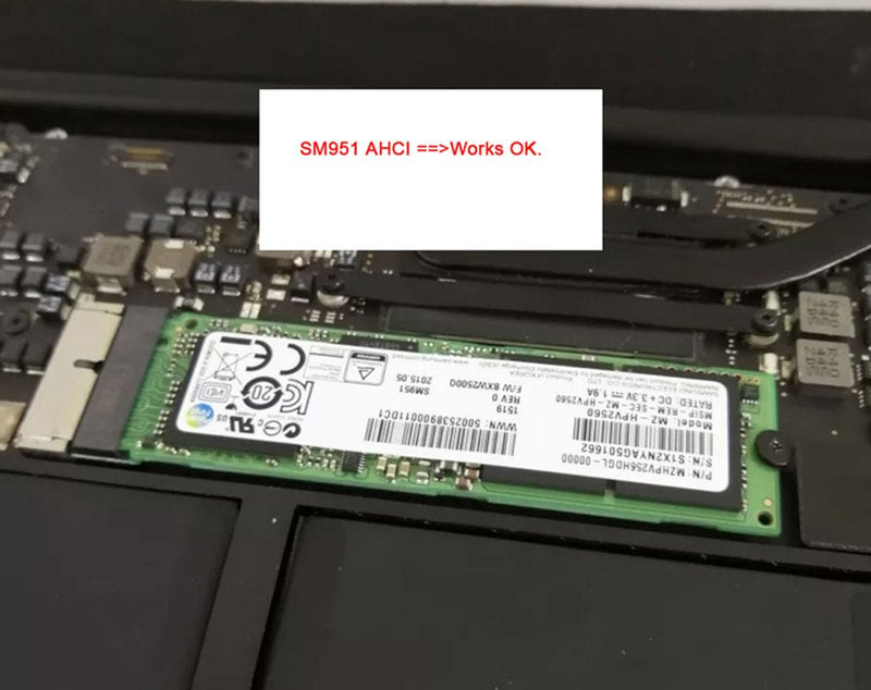 Cablecc 12+16pin 2014 2015 to M.2 NGFF M-Key SSD Convert Card for A1493 A1502 A1465 A1466