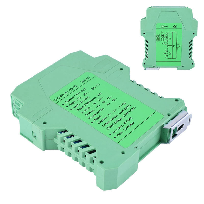 [AUSTRALIA] - messumformer 4-20mA to 0-10V Converter, Transmitter 4-20mA PLC Detect Conditioner DC 24V Current Isolator (One in One Out) 