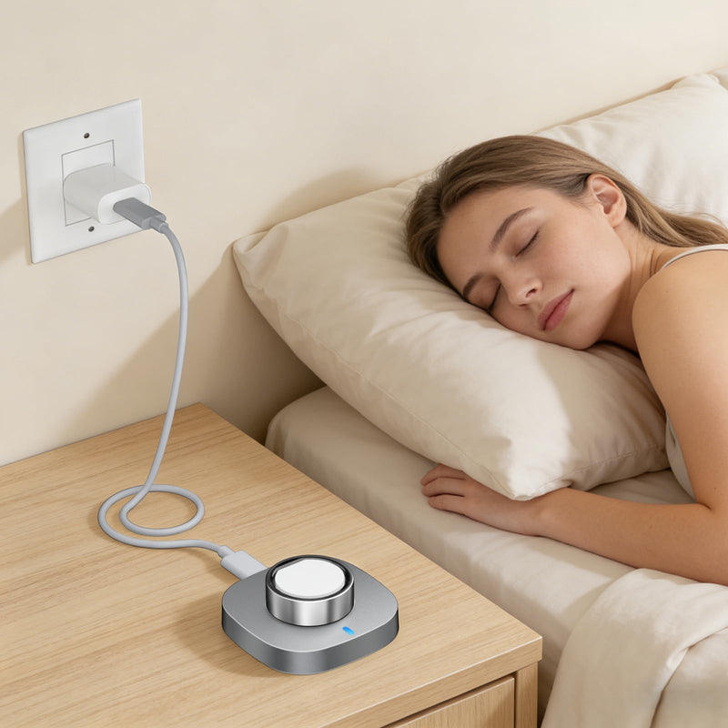 Charger Compatible with Ultrahuman Ring/Ring Air-Size 9 | Fast Safe Portable Charging Dock with USB-C Cable,Silver Gray（Not Compatible with Ultrahuman Ring Pro) Size 9