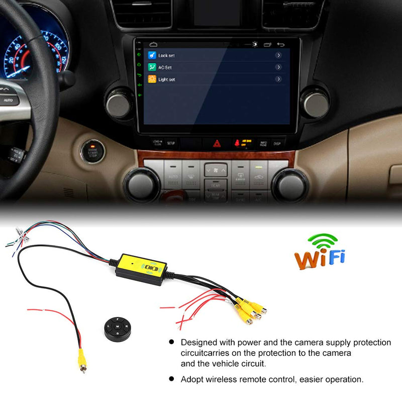 [AUSTRALIA] - Video Switcher 4 Input 1 Intelligent Car Video Switcher Converter Output Switch Video System Auto Parts 