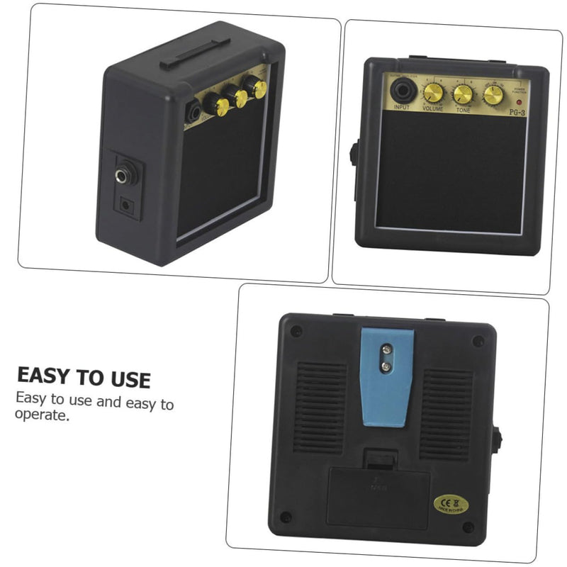Happyyami Mini Guitar Amplifier Portable Compact Guitar Speaker Mini Loudspeaker for Acoustic and Electric Guitar