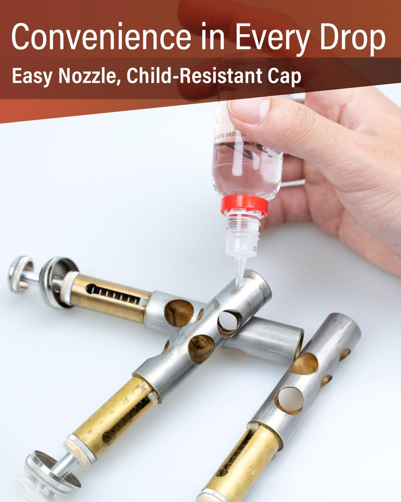[AUSTRALIA] - Libretto Brass Valve Oil, Set of 3, Safety Cap, Premium Lubricant, Long-Lasting, Smooth, Odorless, Special-Blended Synthetic Formula, 1 oz (30ml) Valve Oil (3 pack) 