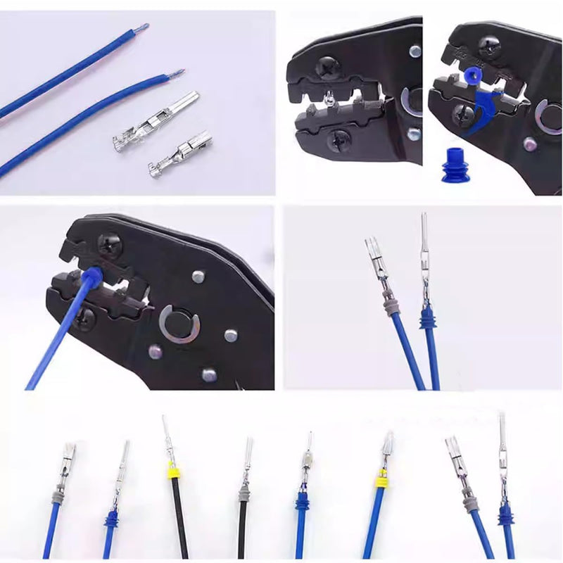 708 Piece Connector Pins Kit, Car Plug Pin Accessories 1/1.5/1.8/2.2/2.8/3.5 mm, Male and Female Wire Seals, Removal Tool Set for Motorcycles, Cars and Boats