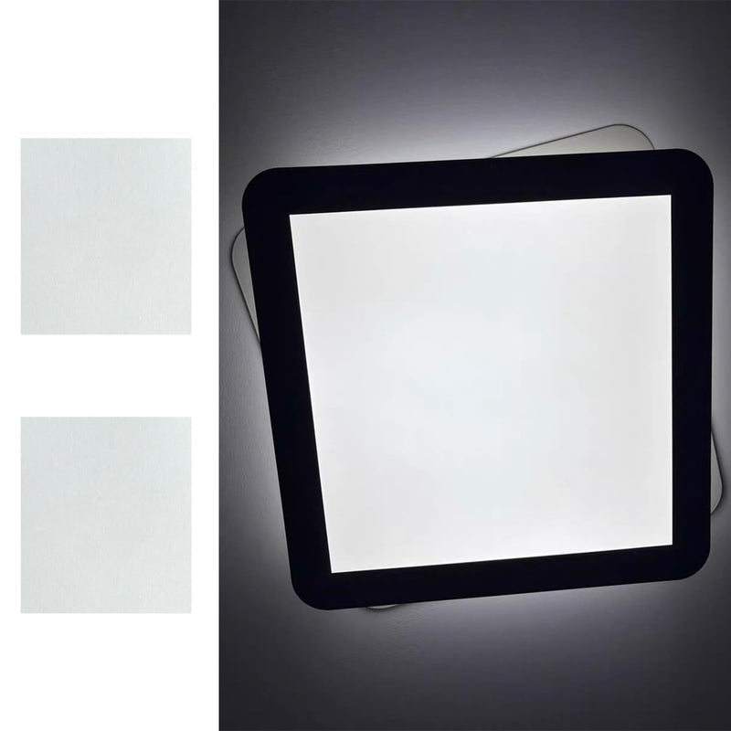 6 Pcs Light Diffuser Sheet Adhesive Sticker, Diffusion Cover Sheet Anti-Glare, Lighting Diffusion Sticker for Soften LED Downlight Ceiling Lighting LED Panel (11.8x8.2 Inches)