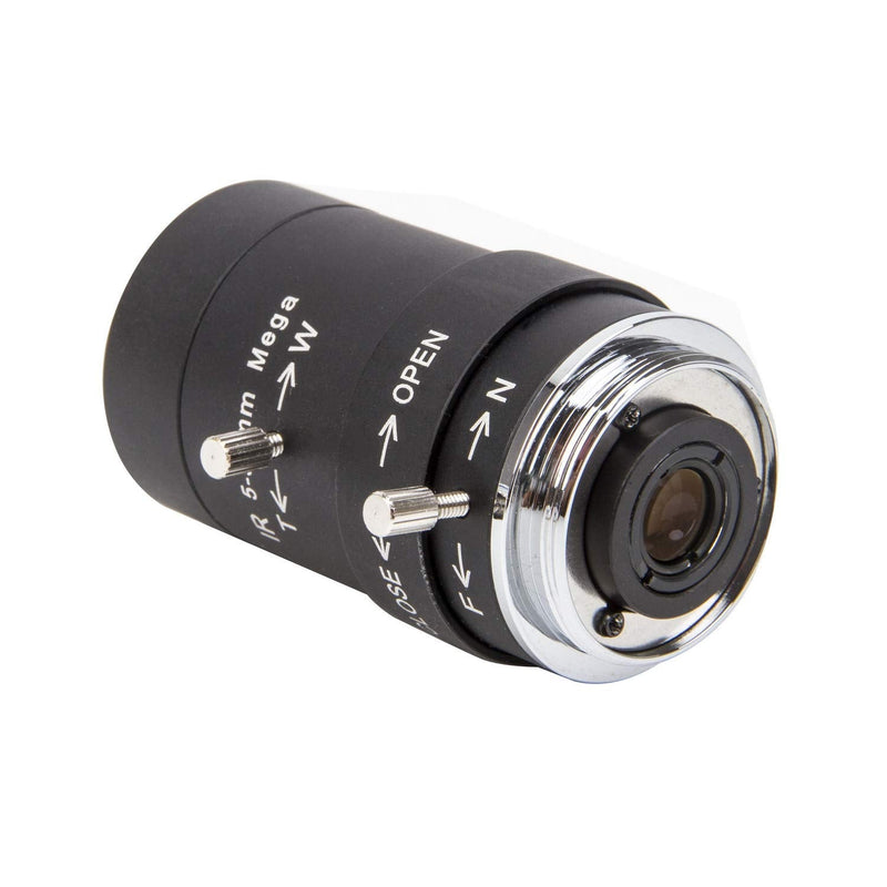CCTV Security Camera Lens 5-50mm Megapixel Manual Varifocal Lens Manual Zoom CMOS/CCD 1/3" CCTV Lens IR CS Mount CCTV Security Camera(No IR Filter)