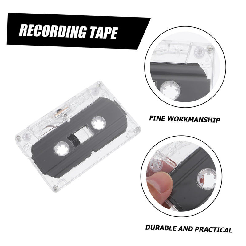 Mikikit 20 Pcs Audio Tape Blank Cassette Tape for Mixtape Cassette Tape Tapes for Recording 30 Minute Cassettes 30 Min Recording Time Tapes Standard Size Cassettes Low Noise Tape
