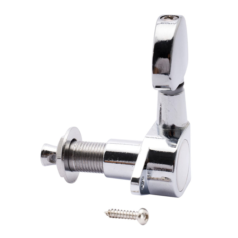 Musiclily Pro 10mm Guitar Tuner Bushings and 14mm Washers for Modern Electric Guitar Sealed Tuning Pegs Machine Heads, Chrome (Set of 6)