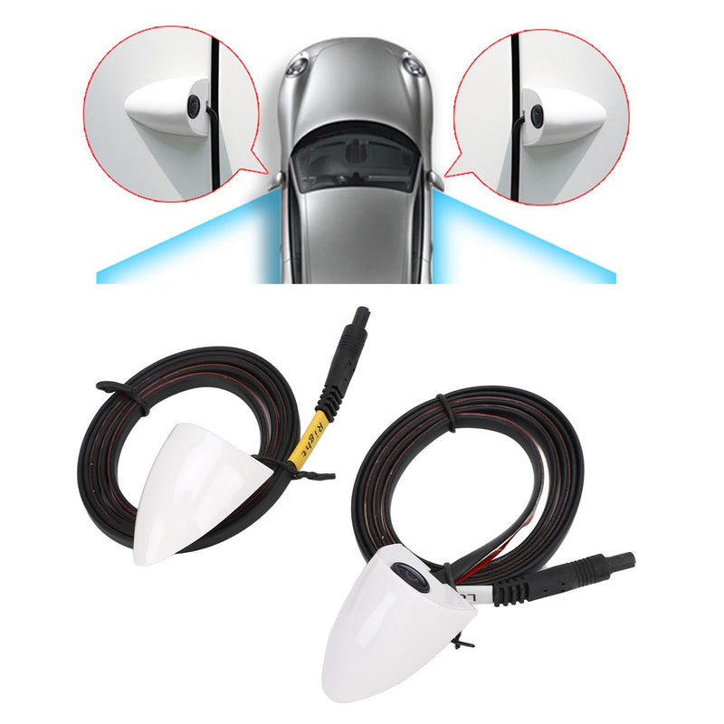 1 Pair Side Rear View Camera,80° AHD 1080P Blind Spot Camera for Monitor Units 25HZ/PAL Video Signal